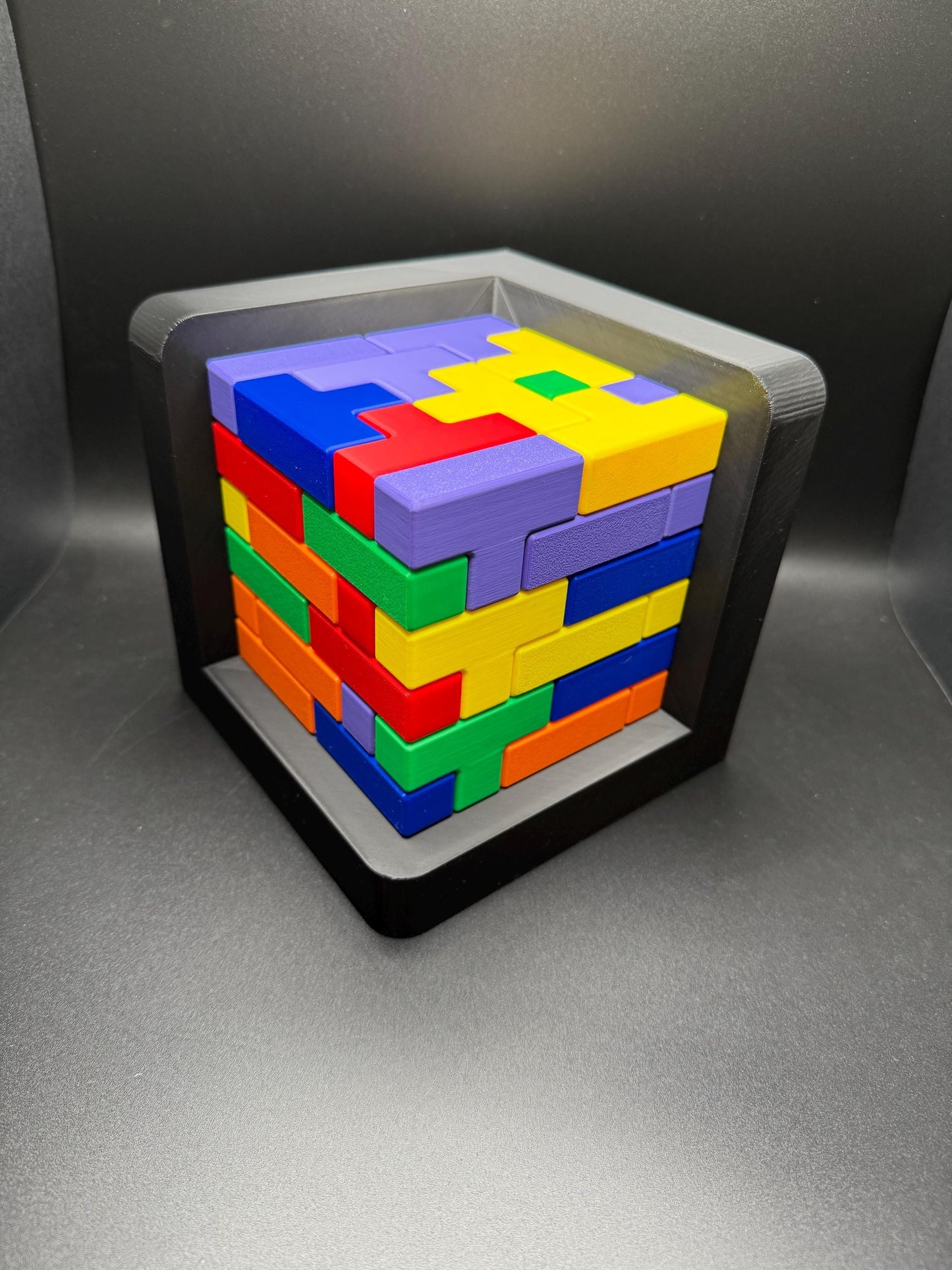 54 Piece Challenge Cube - High Quality 3D Printed Puzzle for All Ages, Fun & Difficult to Solve - Brain Teaser Game