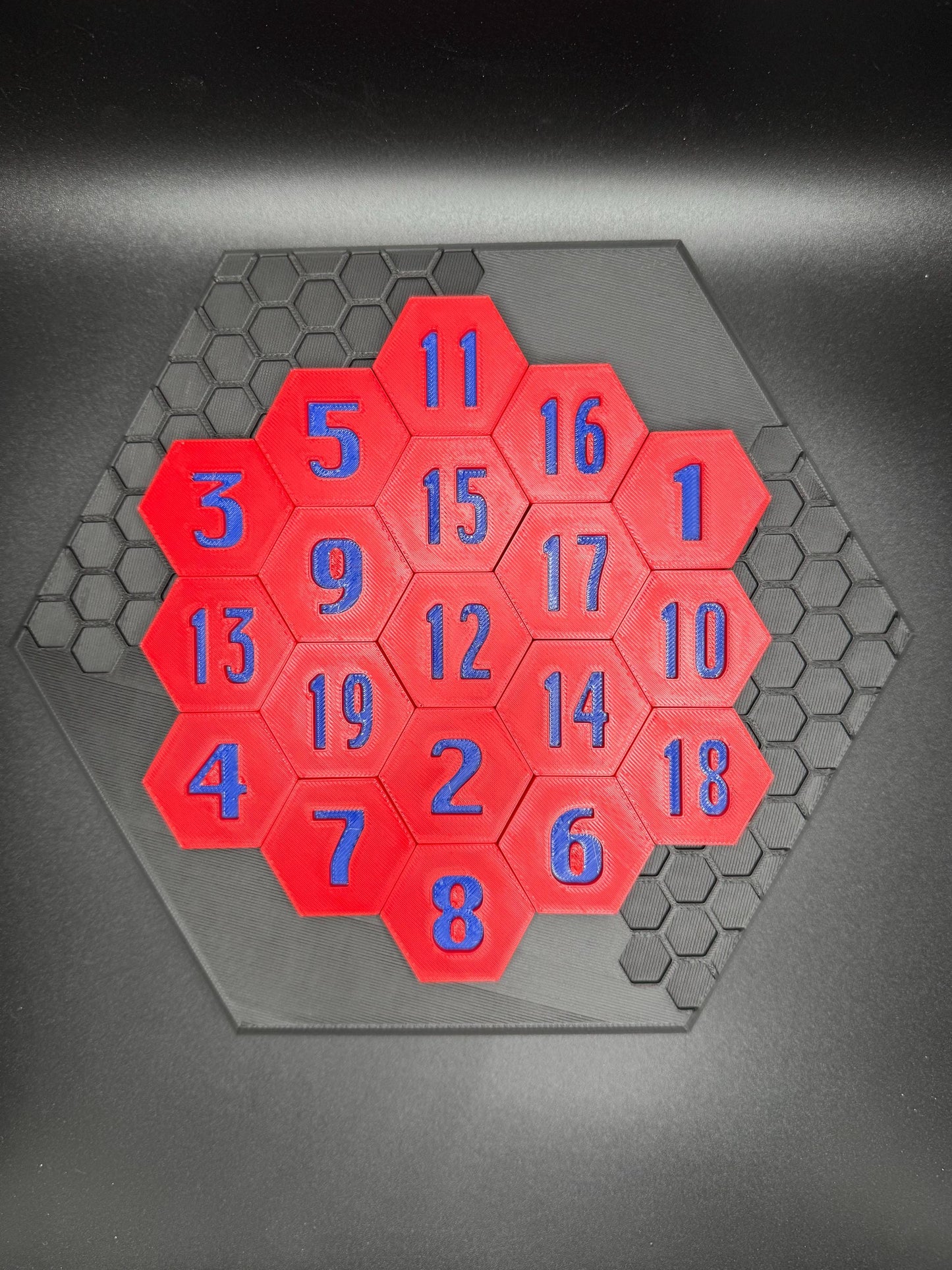 Aristotle's Number Puzzle - Challenging Hexagon Puzzle to Arrange for a Sum of 38, Unique Brain Teaser & Gift for All Ages