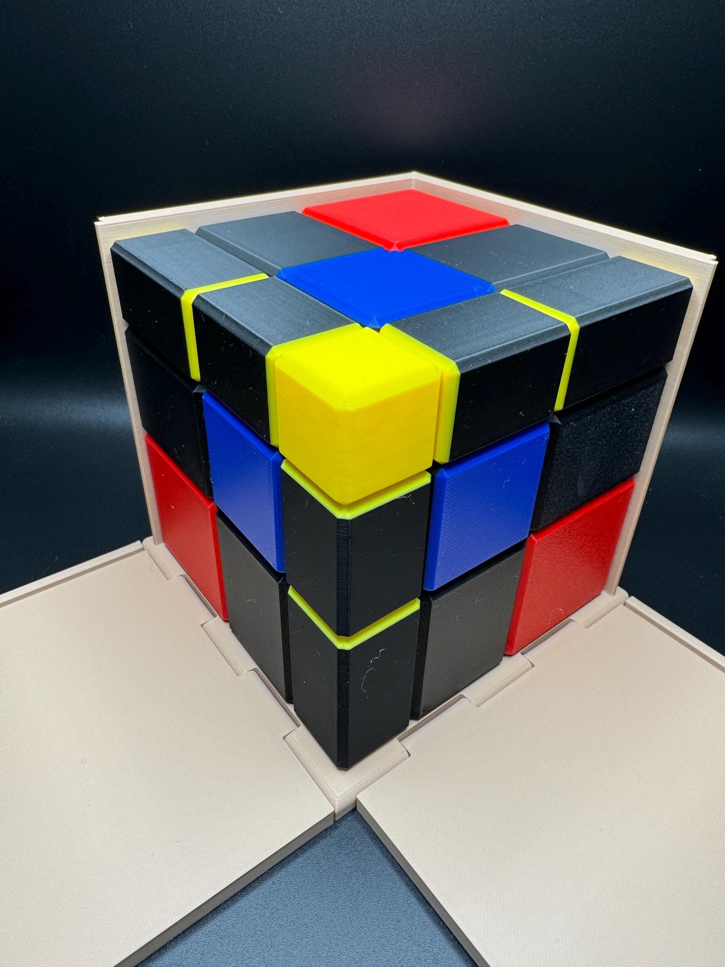 Trinomial Cube - 3D Algebra Visualisation Tool for Teachers & Classrooms | (a+b+c)3 Educational Model