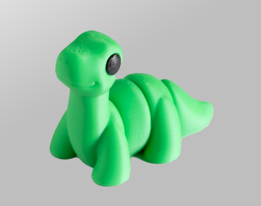 Brontosaurus - Articulating Tiny 3D Printed Fidget Toy, Sensory Bulk Gifts for Kids and Adults