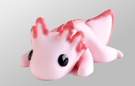 Axolotl Baby - Articulating Tiny 3D Printed Fidget Toy, Sensory Bulk Gifts for Kids and Adults