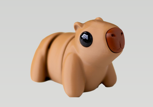 Capybara - Articulating Tiny 3D Printed Fidget Toy, Sensory Bulk Gifts for Kids and Adults