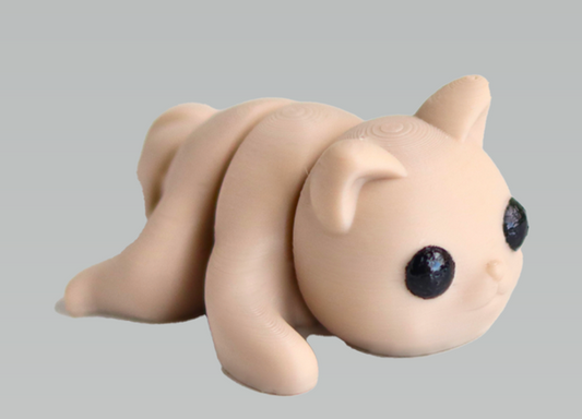 Cat Tiny - Articulating Tiny 3D Printed Fidget Toy, Sensory Bulk Gifts for Kids and Adults