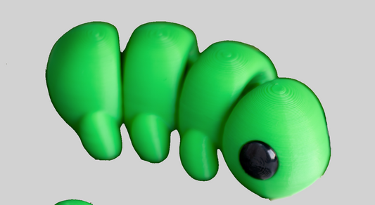 Caterpillar - Articulating Tiny 3D Printed Fidget Toy, Sensory Bulk Gifts for Kids and Adults