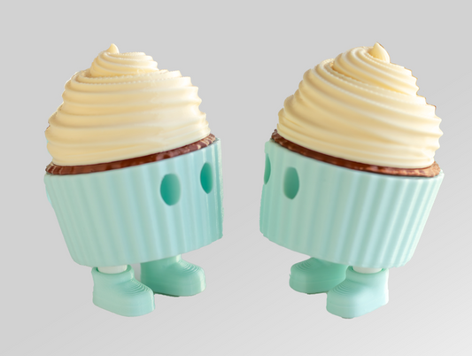 Cupcake - Articulating Tiny 3D Printed Fidget Toy, Sensory Bulk Gifts for Kids and Adults