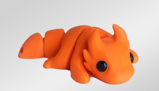 Dragon Tiny - Articulating Tiny 3D Printed Fidget Toy, Sensory Bulk Gifts for Kids and Adults