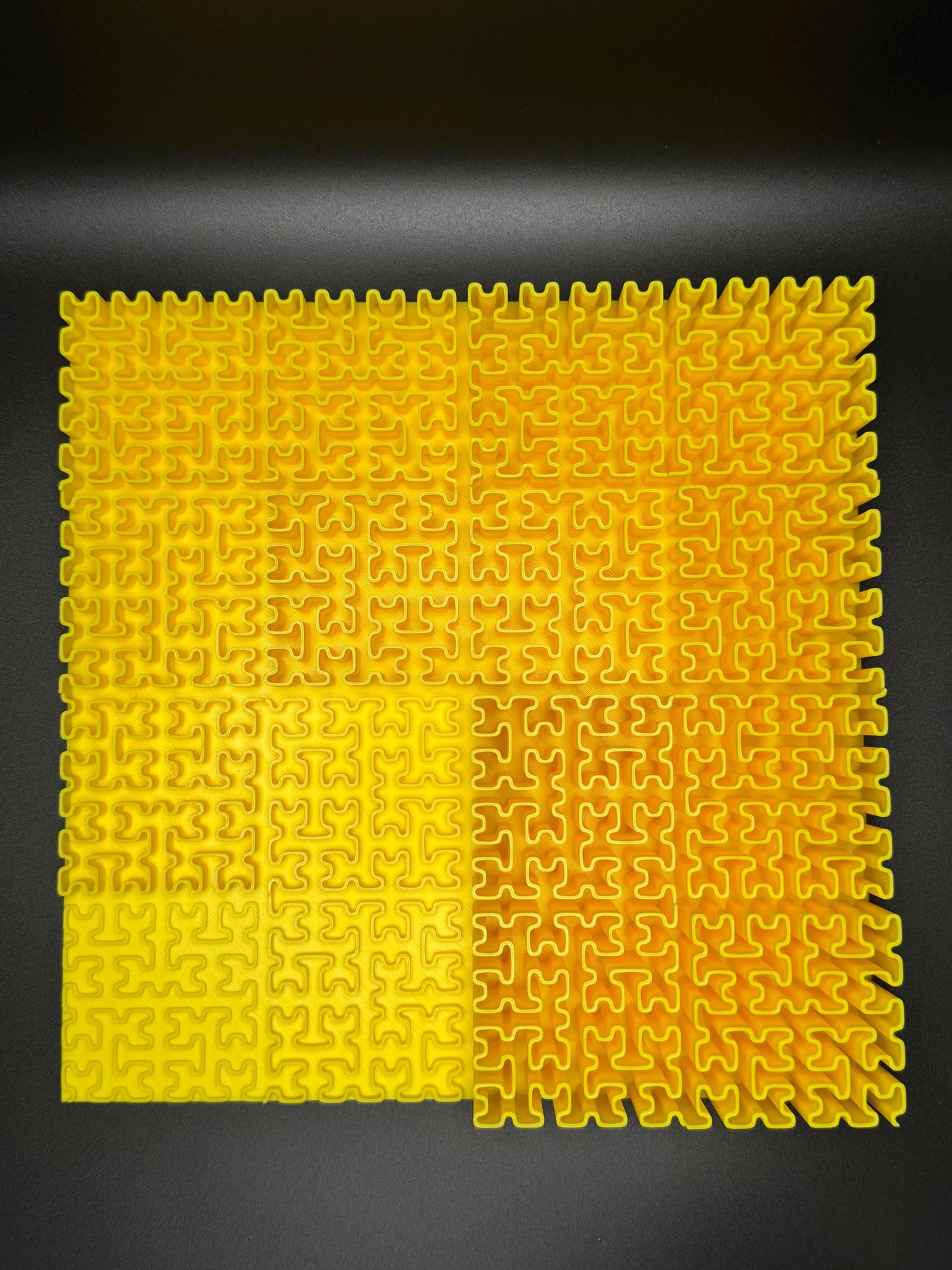 Hilbert Curve Puzzle - Fractal Art for Home Décor, Unique Mathematical Gift, Educational Toy & Brain Teaser for Adults and Kids - 3D Printed