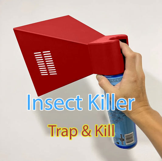 3D Printed Insect Trapper and Killer for Spray Can, Easy Attachment, No Mess, Fits 66mm Cans, Multiple Colors, High Quality