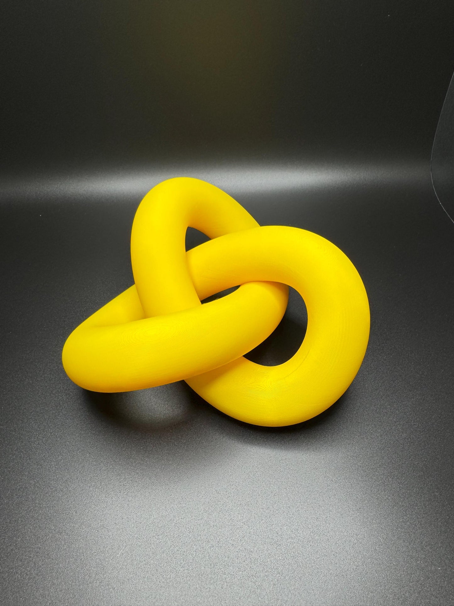 3D Printed Trefoil Knot - High Quality Gift for Teachers, Him or Her - Unique Decorative Art Piece