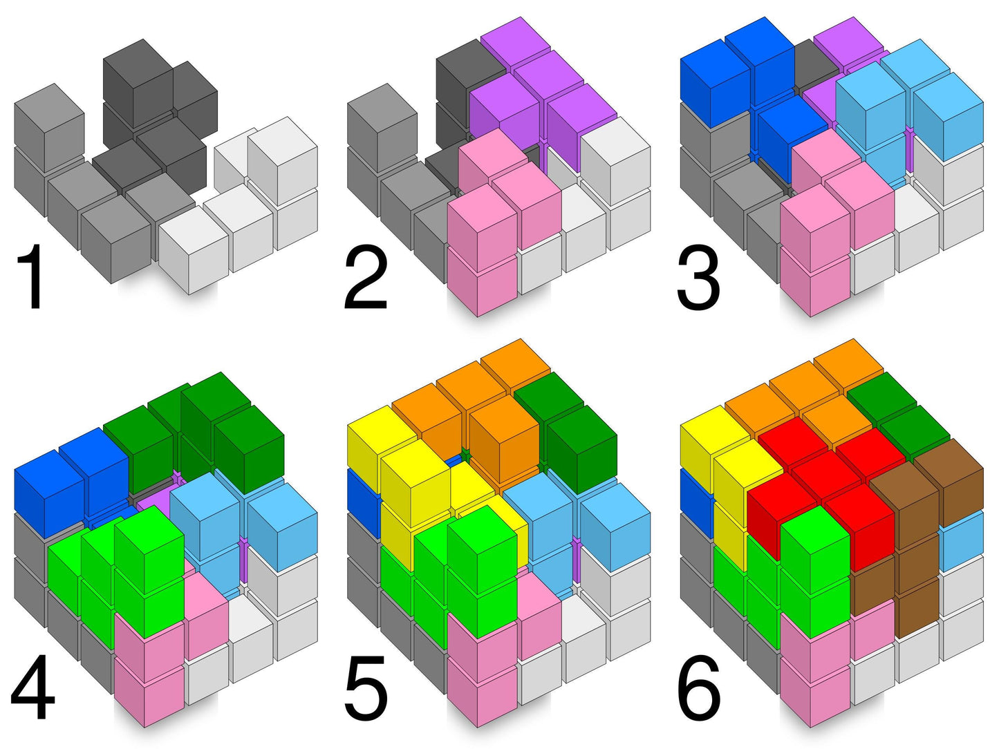 Bedlam Cube Puzzle - 12 Pentacubes in 3 Sizes: Perfect for Teachers & Kids, Fun Educational Game for All Ages