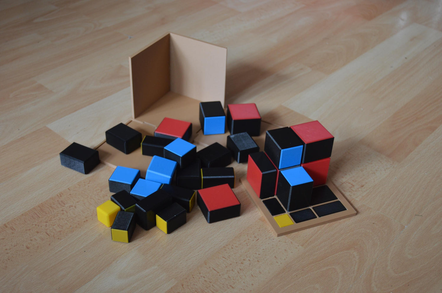 Trinomial Cube - 3D Algebra Visualisation Tool for Teachers & Classrooms | (a+b+c)3 Educational Model