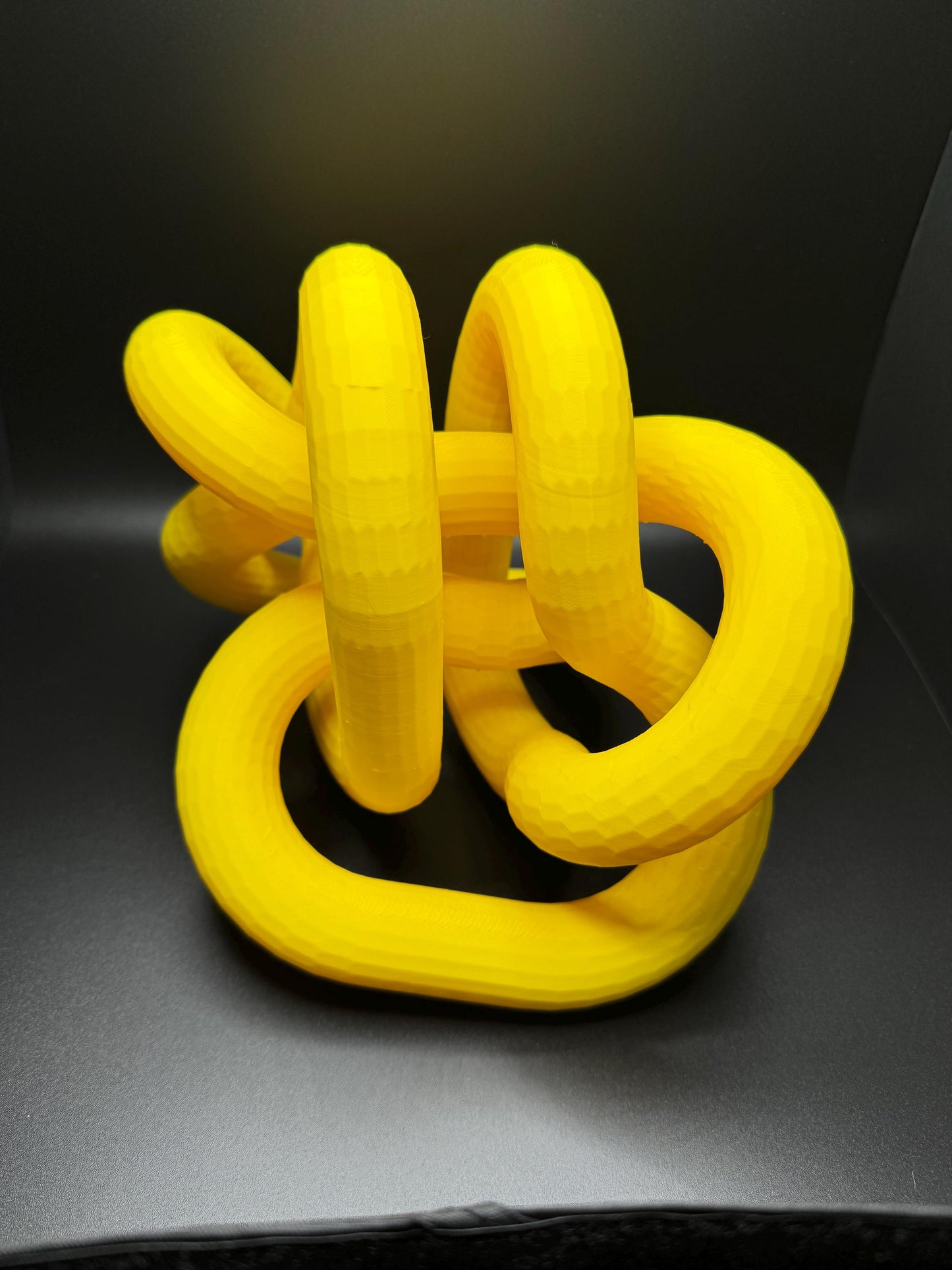 3D Printed Giant Knot Art Sculpture - Unique Gift for Home Decor, Modern Art, Desk Ornament, Handmade Decorative Piece