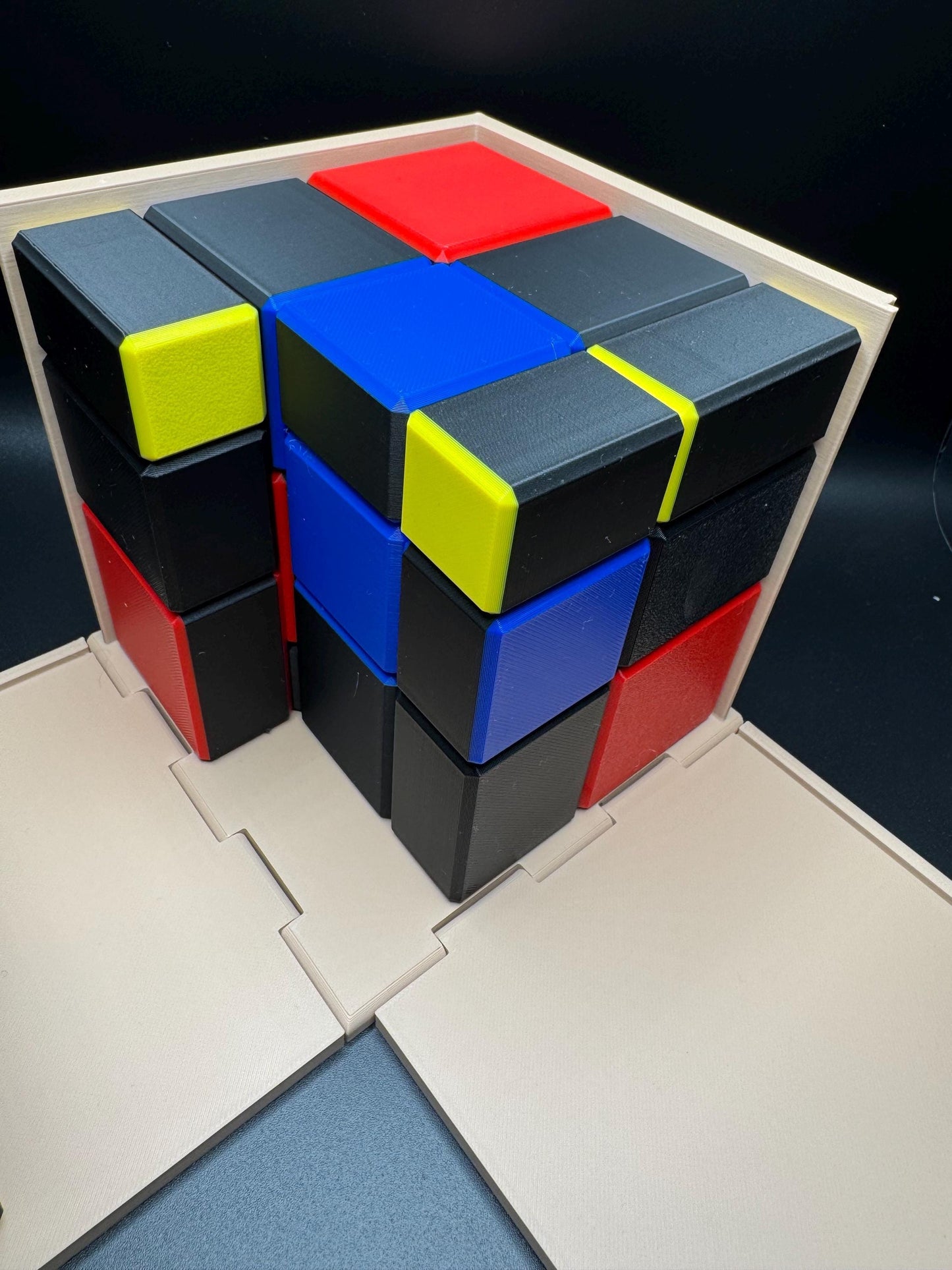 Trinomial Cube - 3D Algebra Visualisation Tool for Teachers & Classrooms | (a+b+c)3 Educational Model