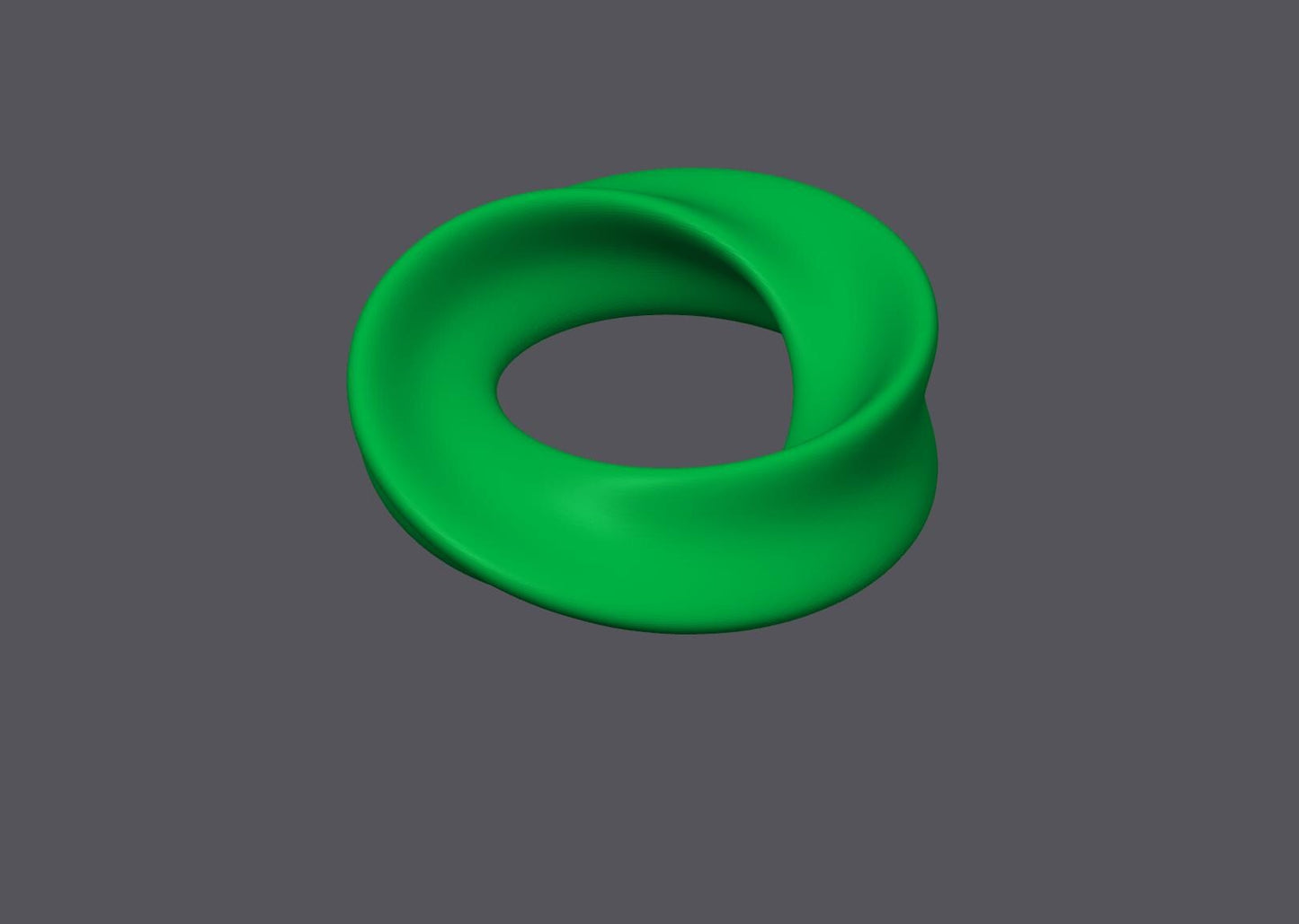 Mobius Collection Decor Ring - 3D Printed Stylish Accent for Bookshelves, Tables & Cabinets, Modern Home Decor