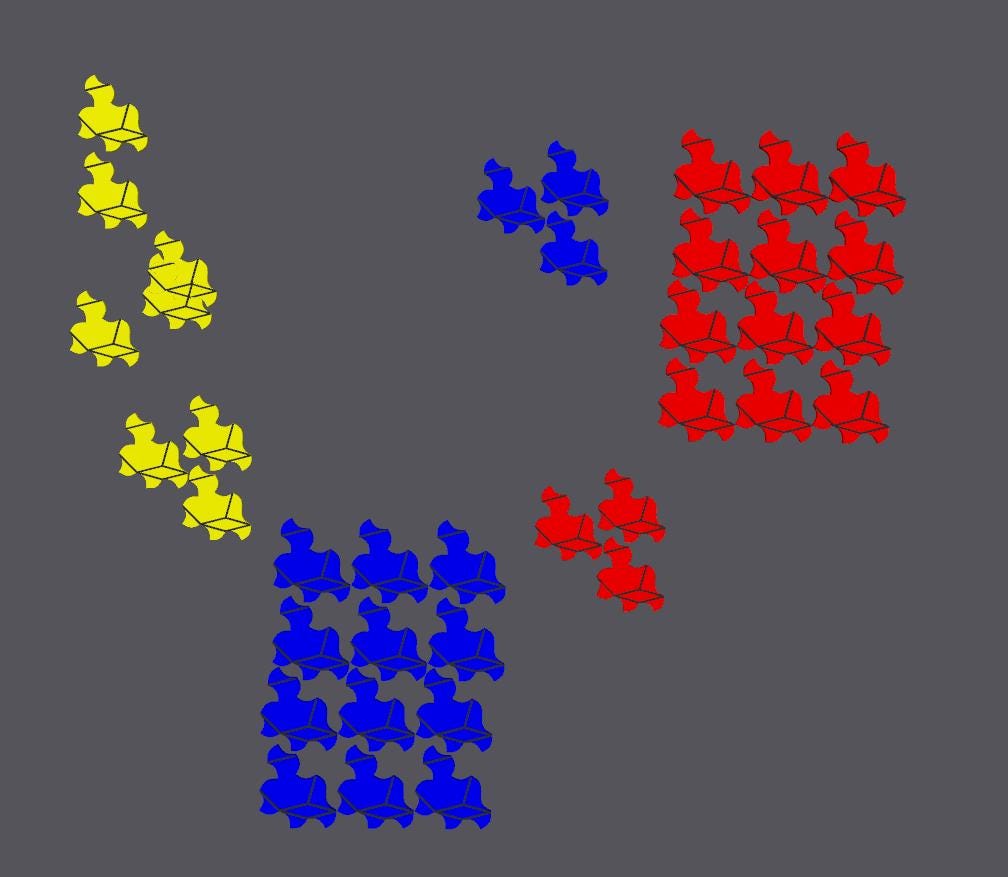 Spectre: Chiral Aperiodic Monotile - 3D Printed Learning Patterns for Teachers, Students & Kids - 45 Pieces to Explore New Skills