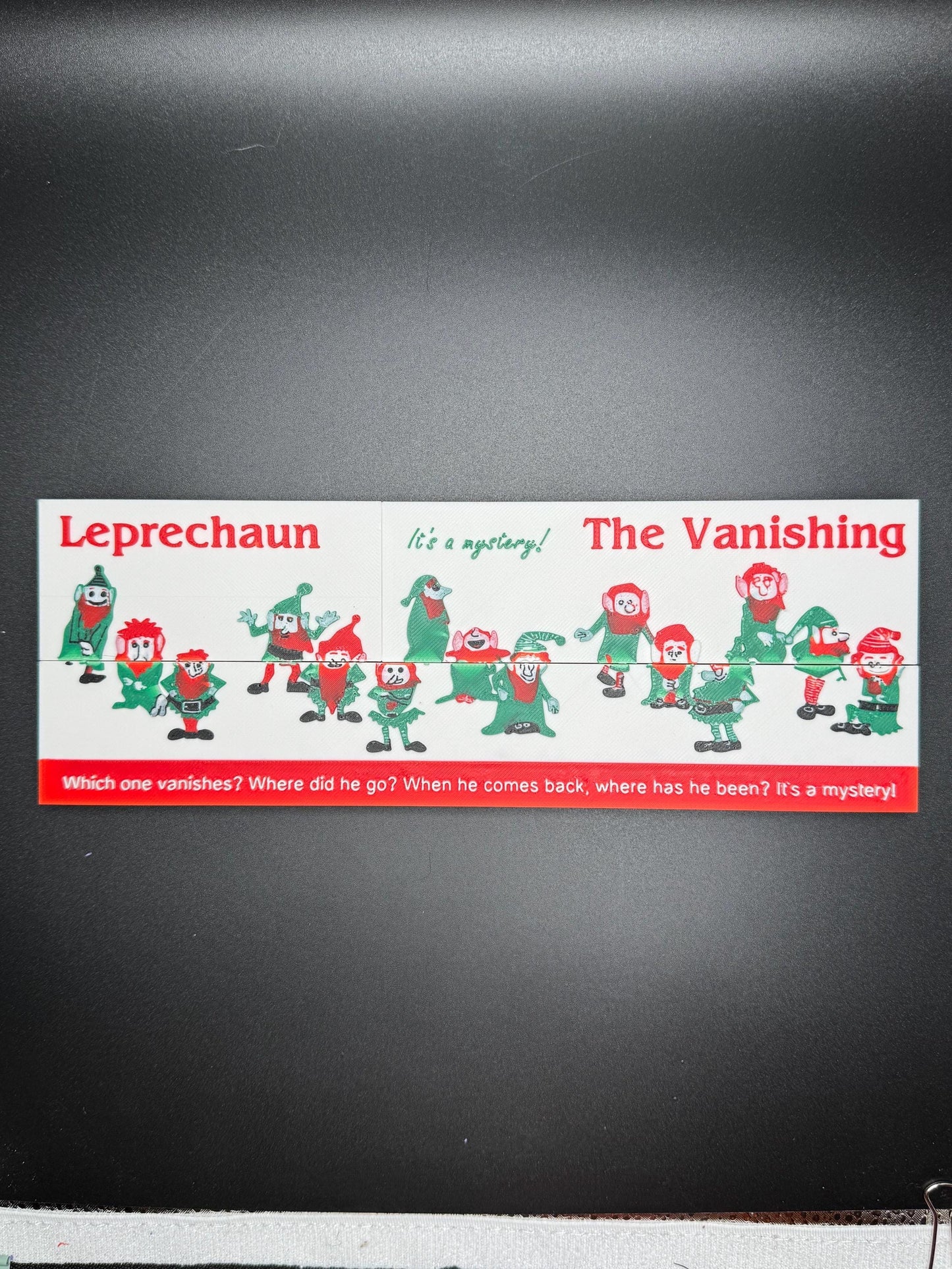 Vanishing Leprechaun - Magic Shifting Puzzle - High Quality 3D Print - Fun & Engaging Toy for All Ages