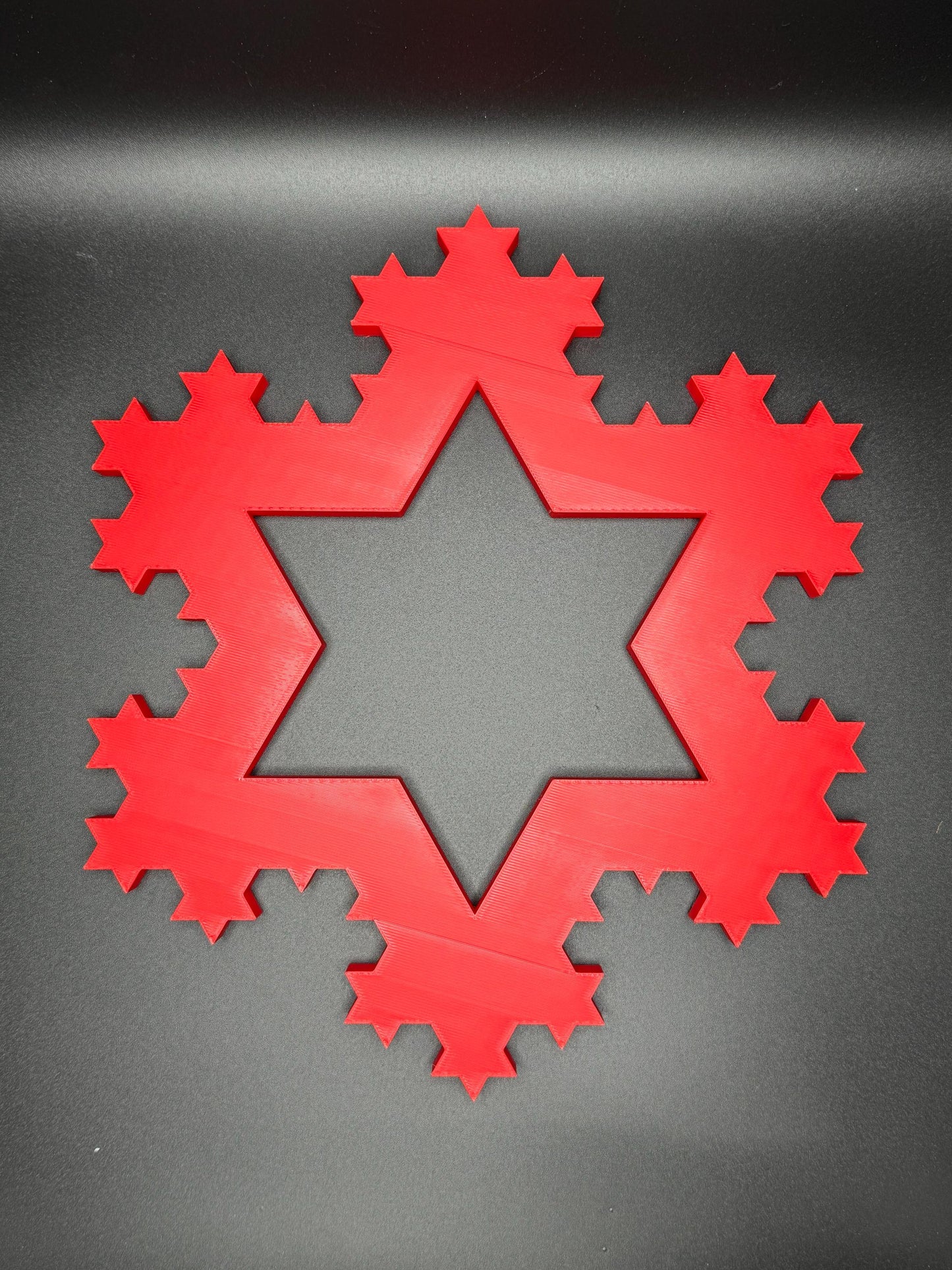 Koch Snowflakes - Fractal Curve Model, 3D Print Desk Art and Learning Tool Gift for Students & Teachers, High Quality Decor