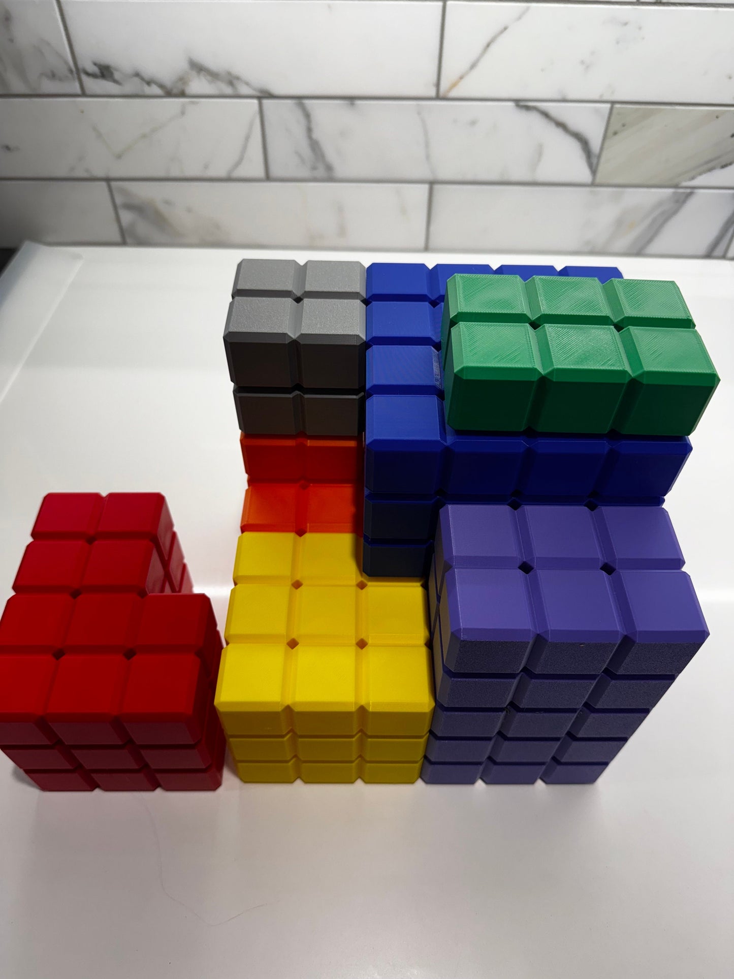 Cube Dissection Puzzle - 6x6x6 Brain Teaser Game - Regular & Large Sizes - 3D Printed Puzzle for Adults and Kids - Perfect Gift