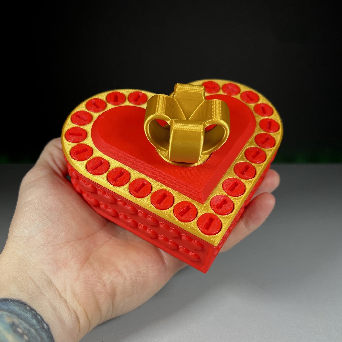 Annoying Valentines Gift Box - Unlock the Heart by Unscrewing Every Screw! Perfect for Valentines Day, Birthdays, Holidays, and More!