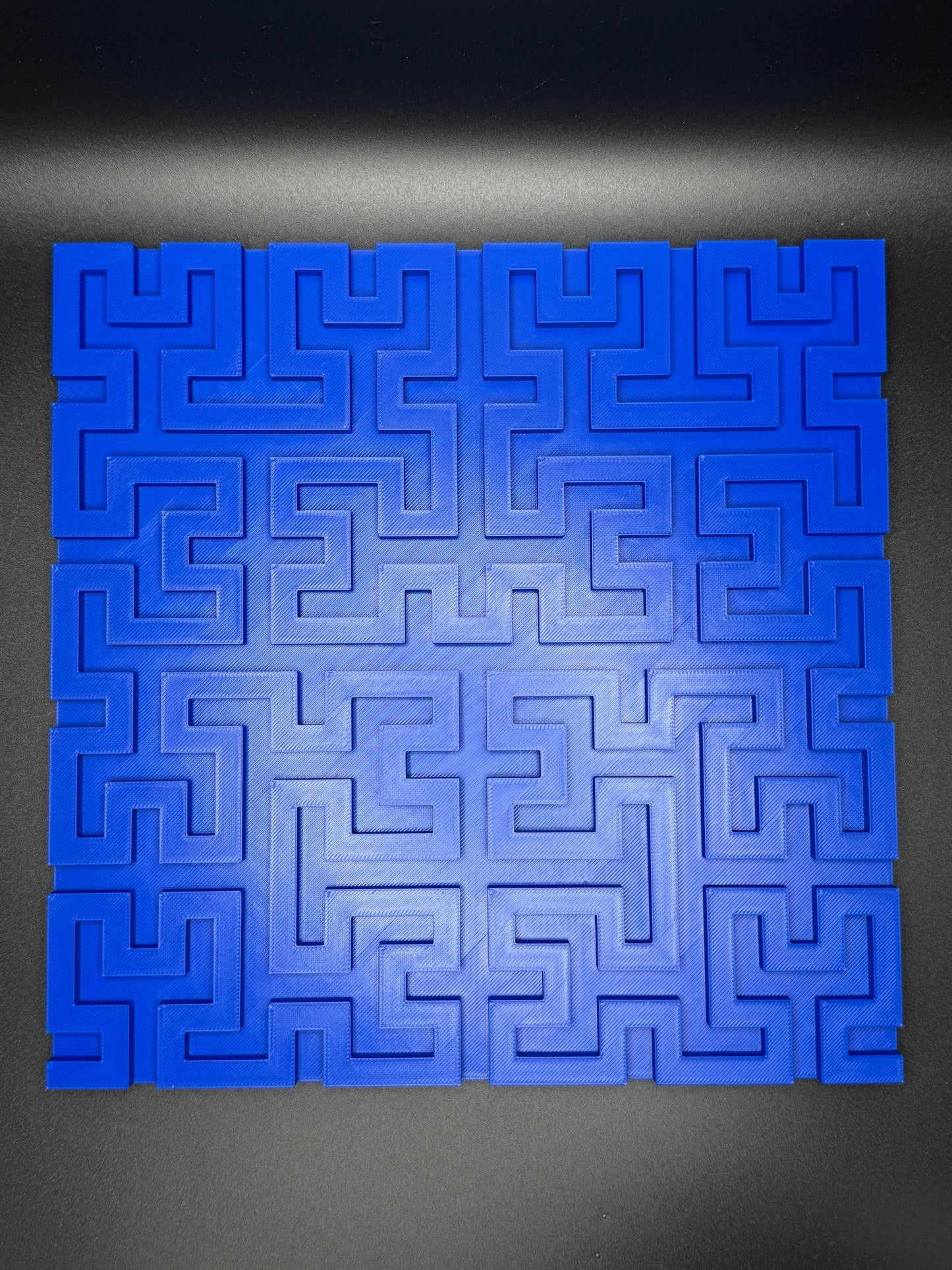 Hilbert Curve Puzzle - Fractal Art for Home Décor, Unique Mathematical Gift, Educational Toy & Brain Teaser for Adults and Kids - 3D Printed