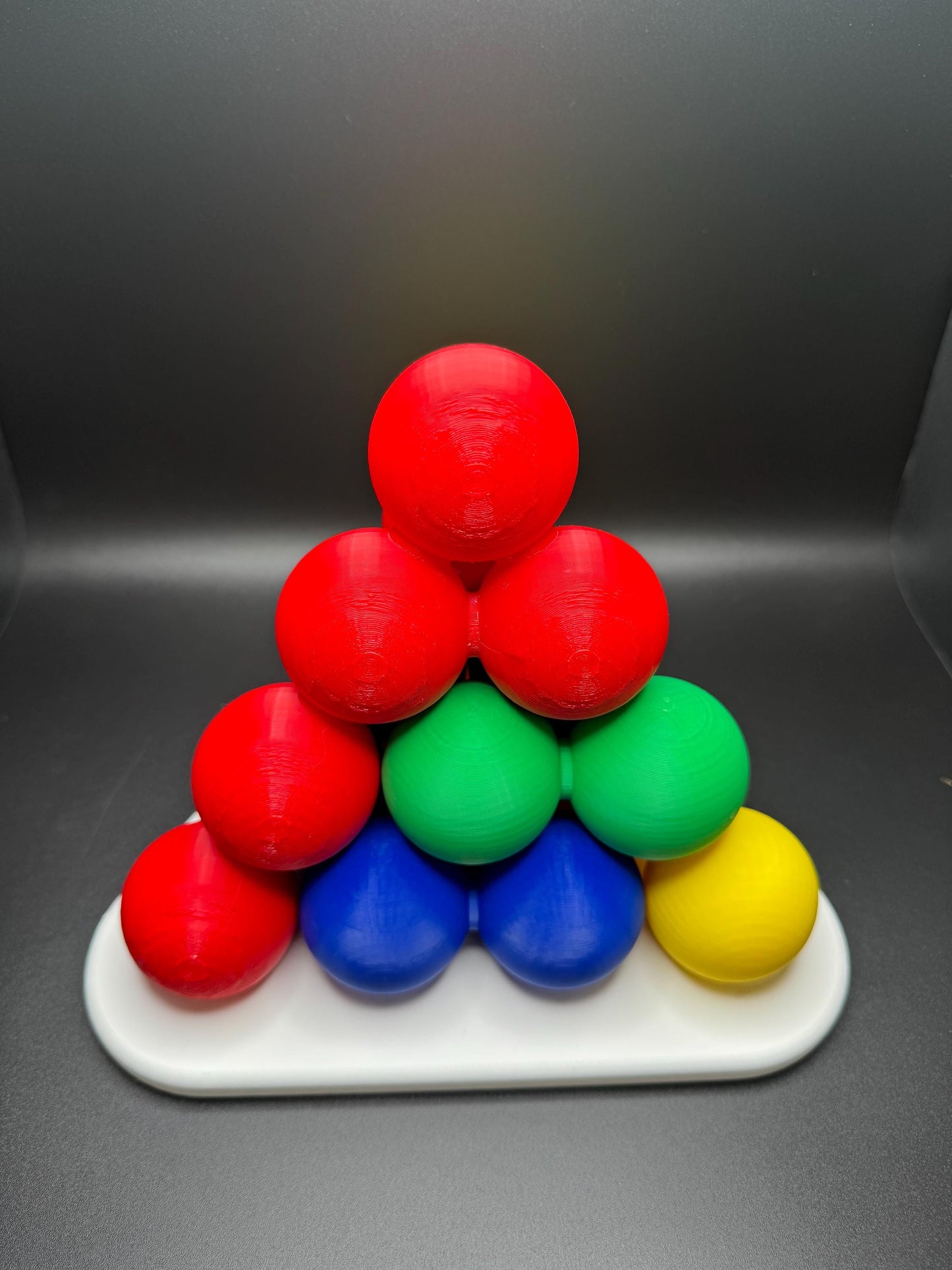 Tetraeder Puzzle - Fun 3D Mind Game, Stack Spheres to Create Pyramid, High Quality Large Size Brain Teaser