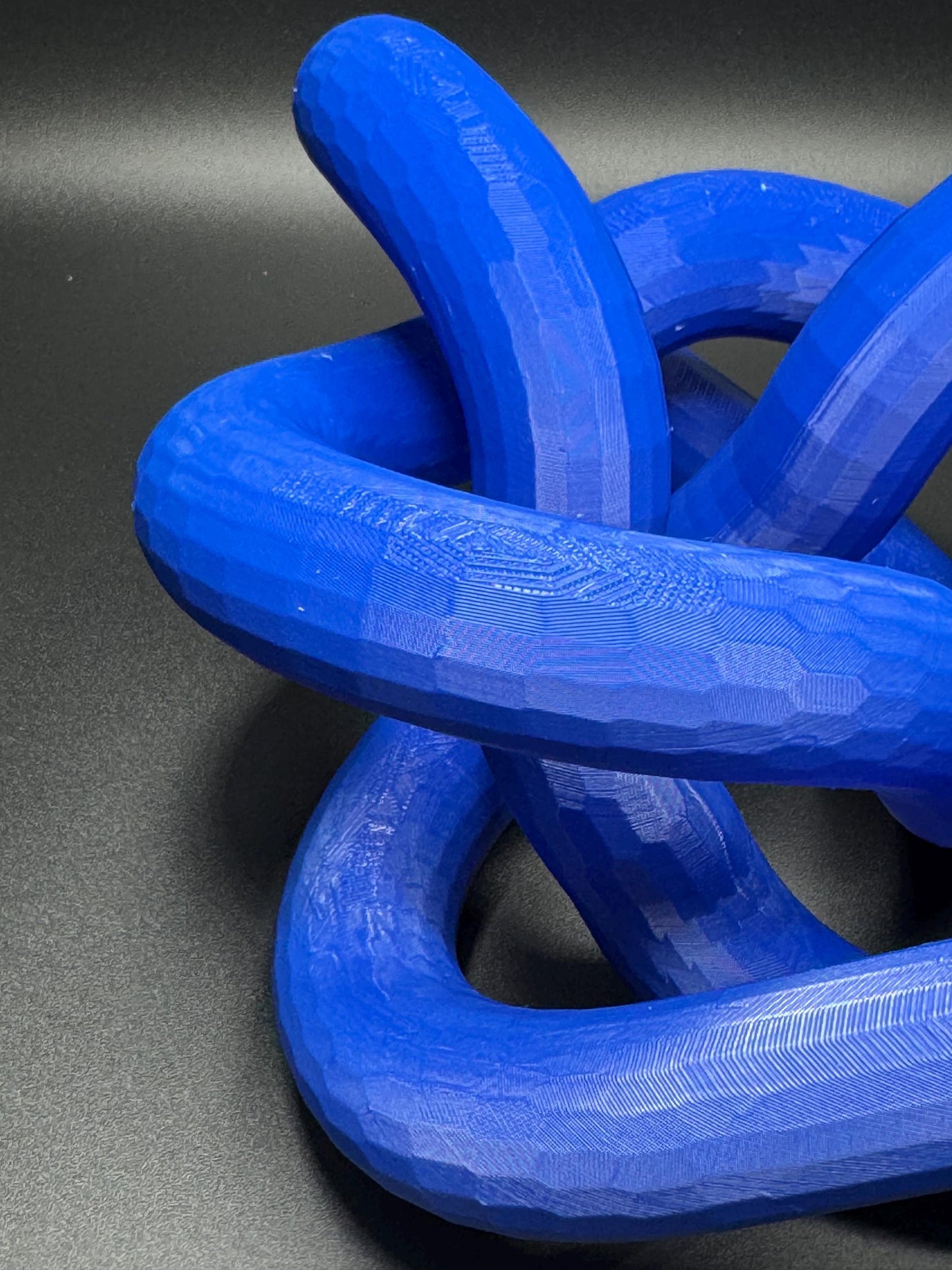 3D Printed 8-19 Knot Art Sculpture - Unique Gift for Home Decor, Modern Art, Desk Ornament, Handmade Decorative Piece