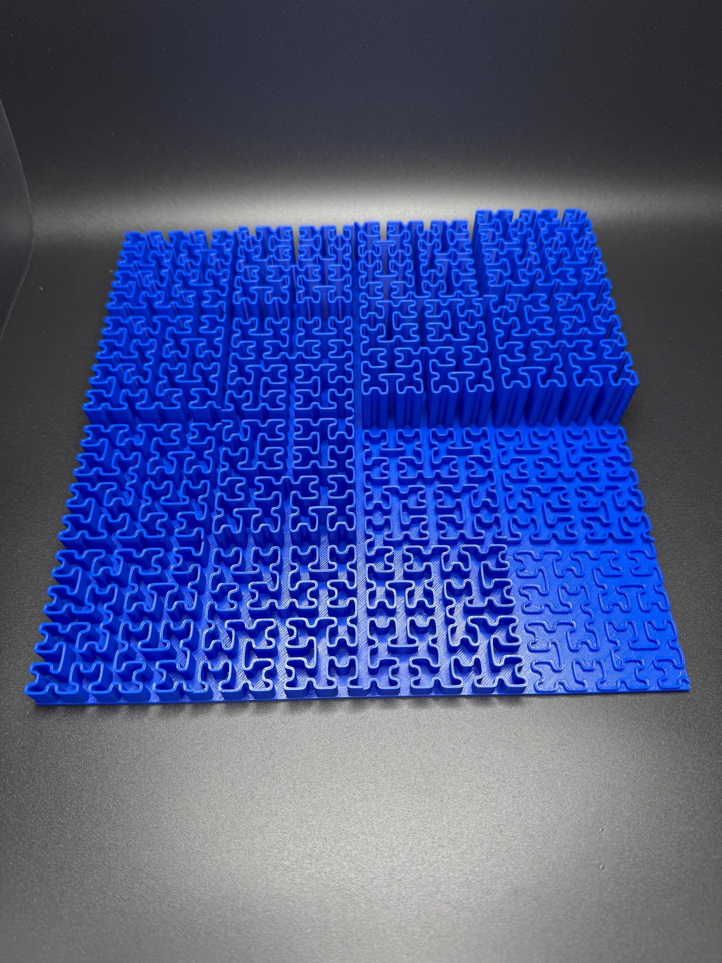 Hilbert Curve Puzzle - Fractal Art for Home Décor, Unique Mathematical Gift, Educational Toy & Brain Teaser for Adults and Kids - 3D Printed