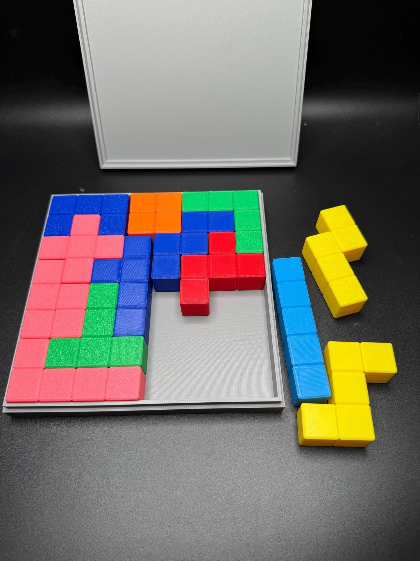 Flat Pentominoes Puzzle - 13 Unique Pieces, Challenging STEM Learning Tool & Gift for Puzzle Lovers | High Quality 3D Print