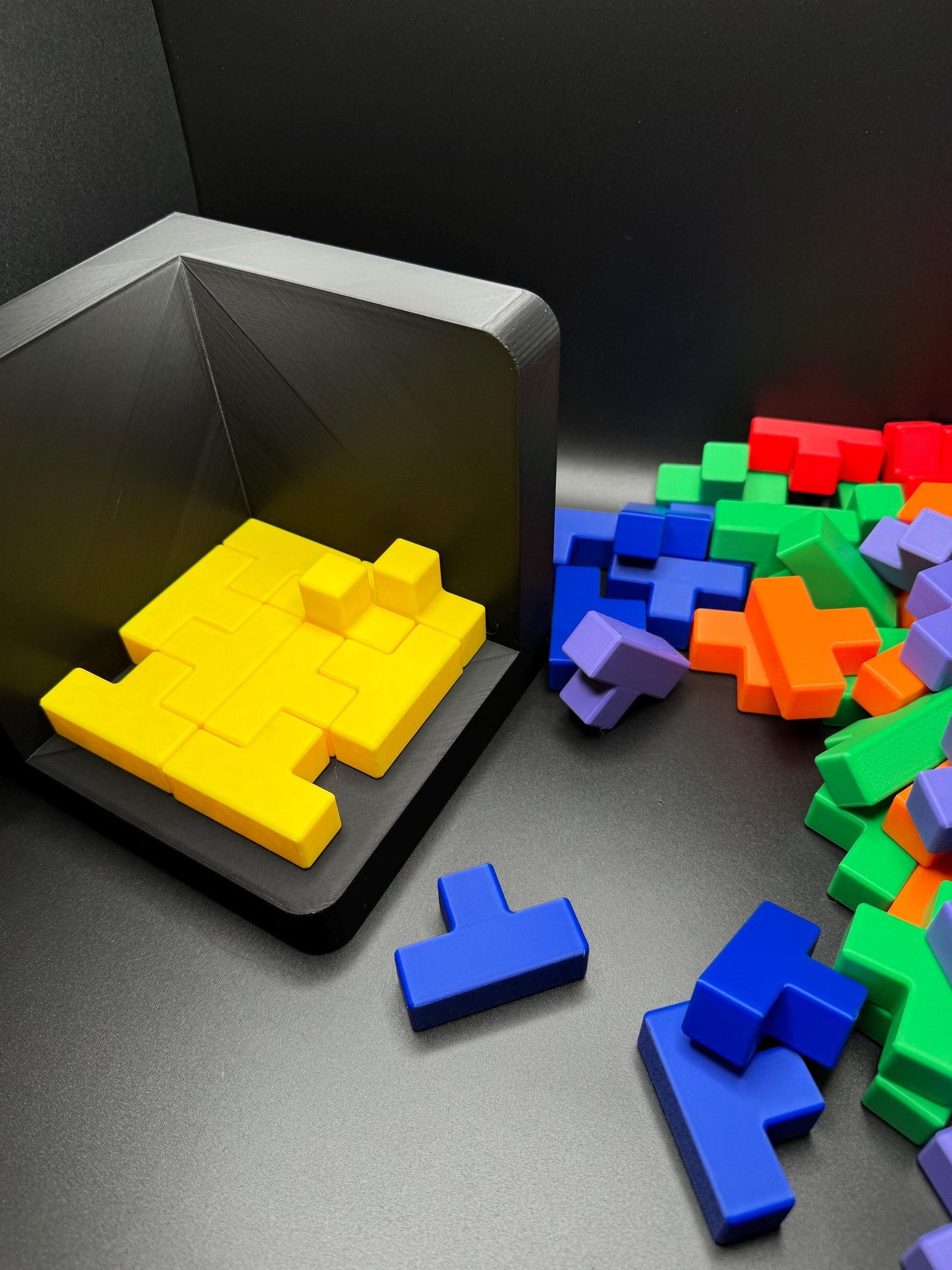 54 Piece Challenge Cube - High Quality 3D Printed Puzzle for All Ages, Fun & Difficult to Solve - Brain Teaser Game