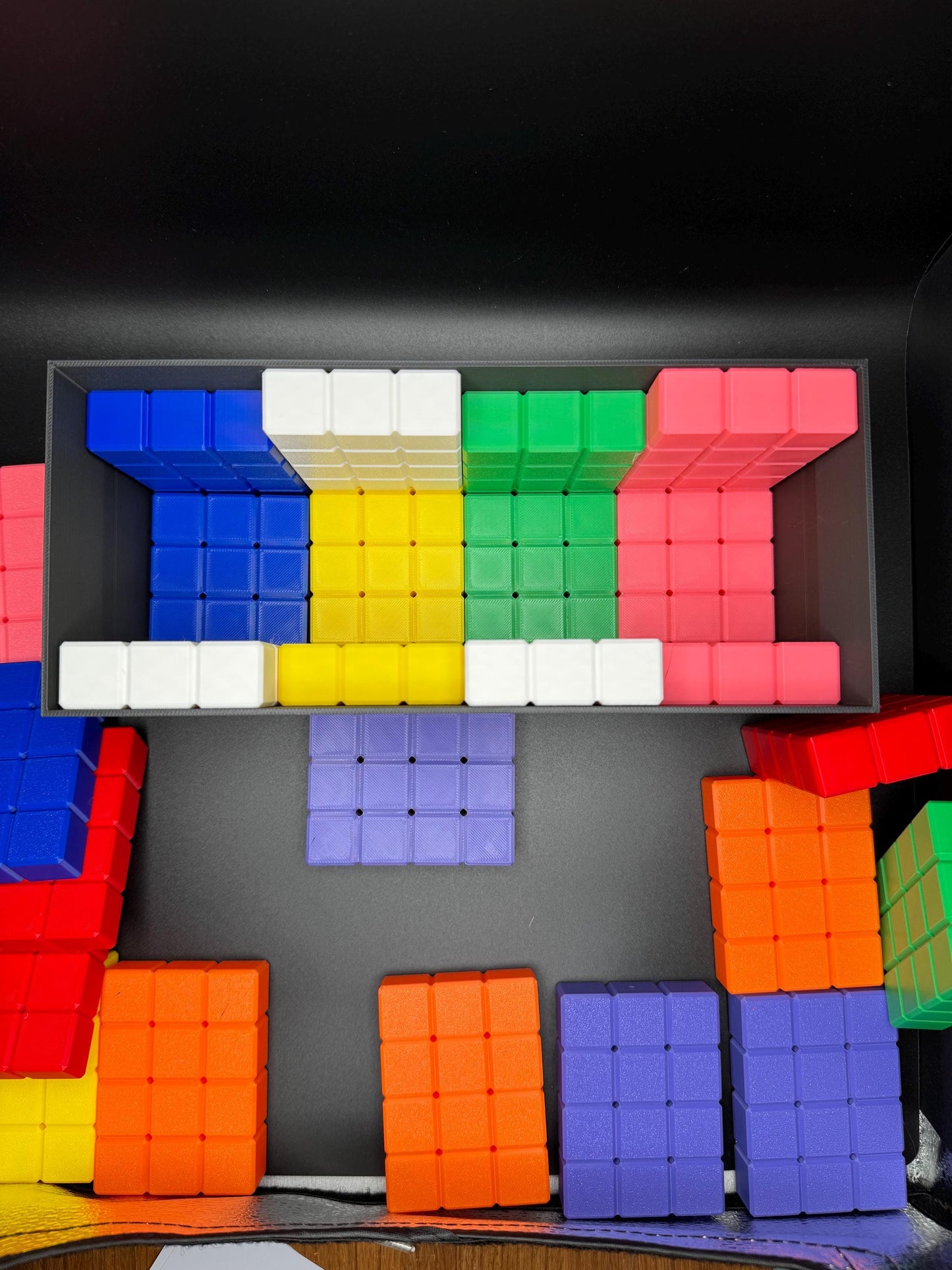 Singmaster Packing Puzzle - Unique Brain Teaser, 25 Brick Challenge, Fun & Educational 3D Printed Brick Game, Perfect Gift Idea