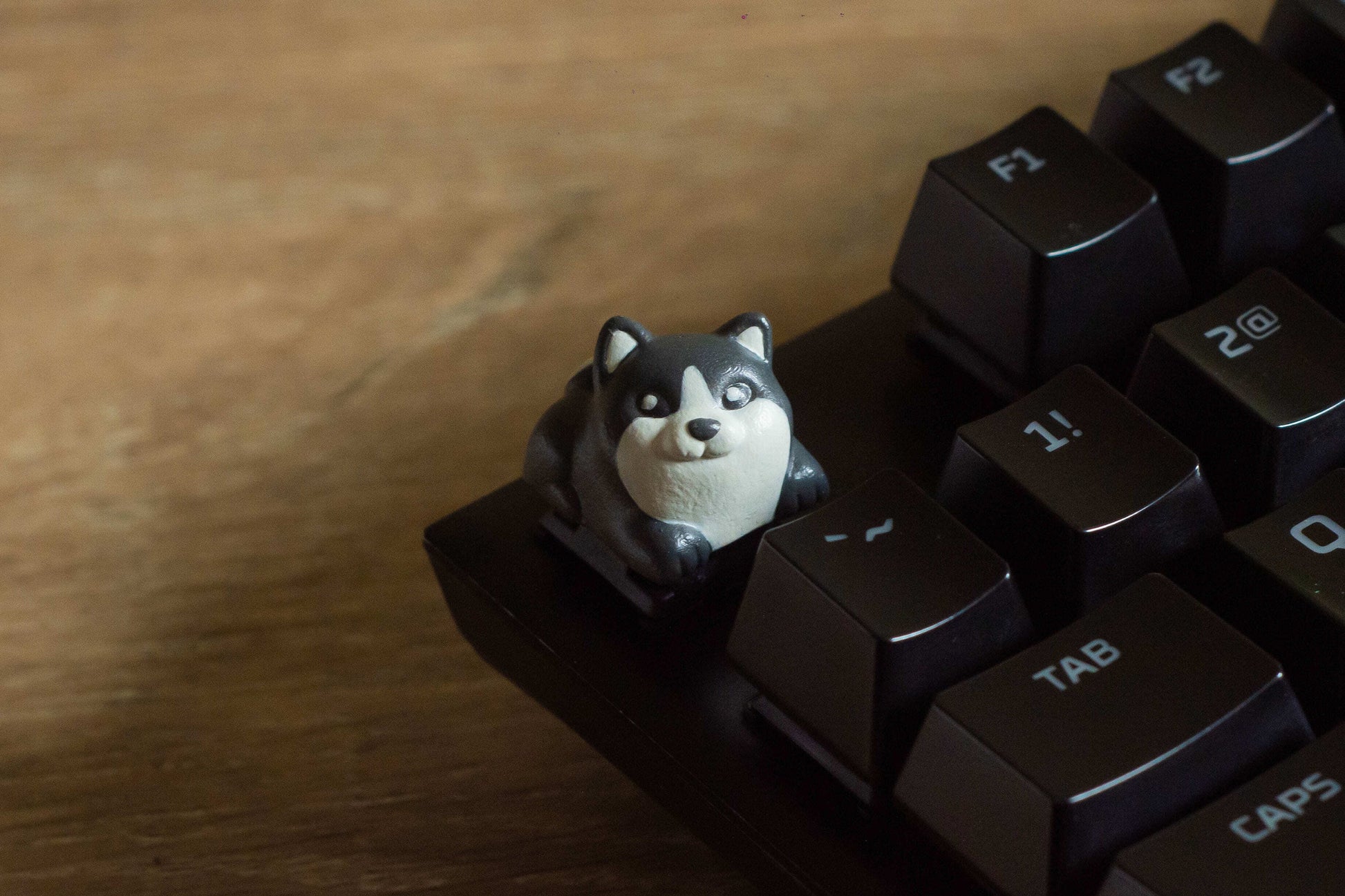 Shiba Inu Dog Keycaps Set - Cherry MX Compatible - Unique Keyboard Accessory Gift 4-Pack - Perfect for Him & Her