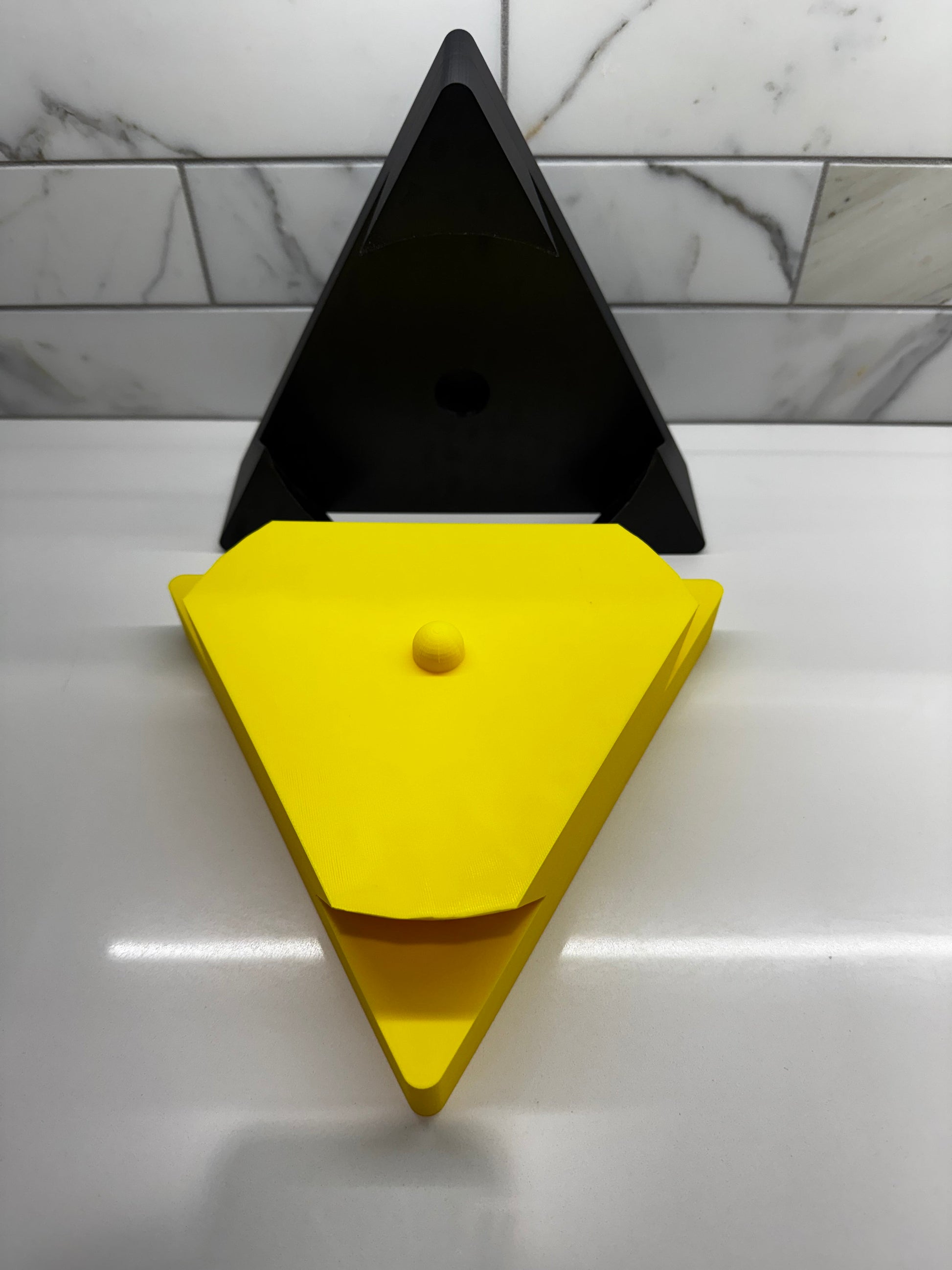 Impossible Dovetail Triangle Puzzle - 3D Printed Unique Brain Teaser, Gift for Puzzle Enthusiasts & Geometric Art Lovers