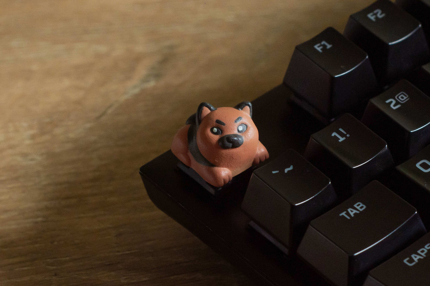 Shiba Inu Dog Keycaps Set - Cherry MX Compatible - Unique Keyboard Accessory Gift 4-Pack - Perfect for Him & Her