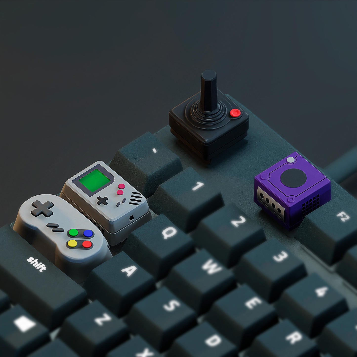 Handmade Videogame Console Keycaps for Cherry MX, Artisan Keycaps, Gameboy, SNES, Atari Controller Gifts for Him & Her 3D Printed