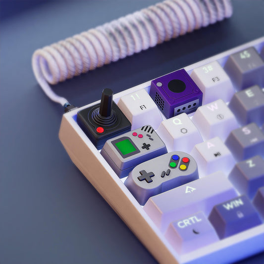 Handmade Videogame Console Keycaps for Cherry MX, Artisan Keycaps, Gameboy, SNES, Atari Controller Gifts for Him & Her 3D Printed