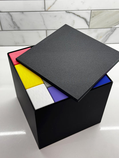 Knuth’s Packing Puzzle - Unique Brain Teaser, 28 Cuboids Challenge, Fun & Educational 3D Printed Cube Game, Perfect Gift Idea