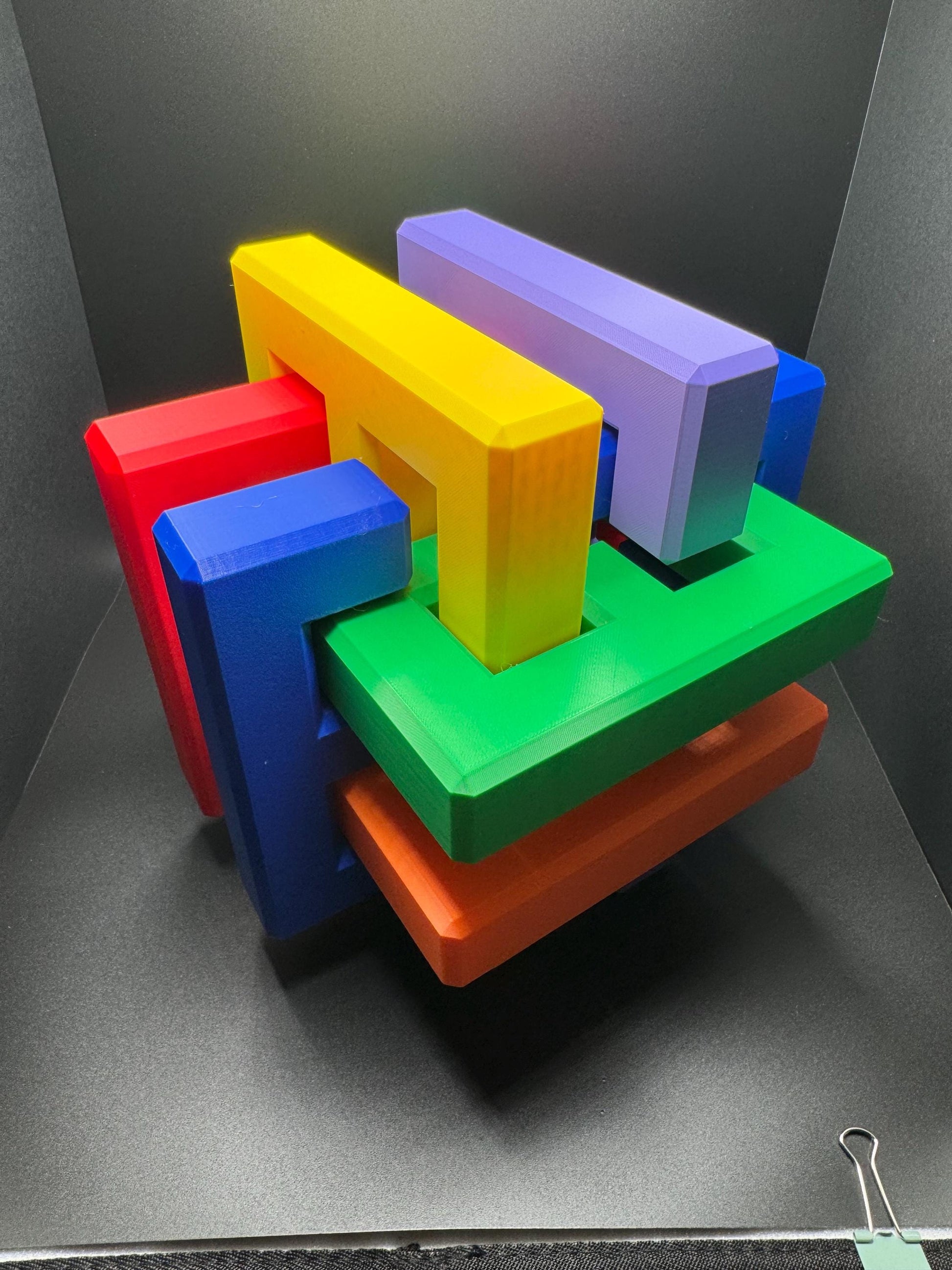 Gordian Knot Puzzle - Very Difficult - High Quality 3D Print, Unique Gift & Art Piece, Endless Fun for All Ages, Brain Teaser Toy