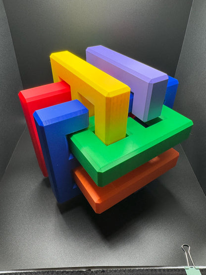 Gordian Knot Puzzle - Very Difficult - High Quality 3D Print, Unique Gift & Art Piece, Endless Fun for All Ages, Brain Teaser Toy