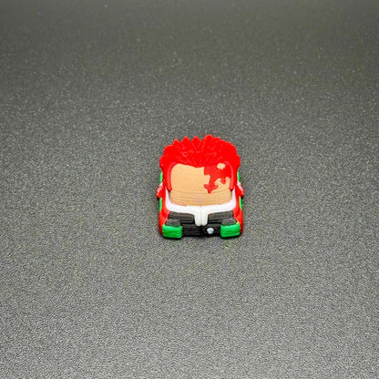 Handmade Inspired By Demon Slayer Keycaps: Tanjiro, Nezuko, Zenitsu & Inosuke for Cherry MX – Artisan Custom Key Caps - Gift for Anime Fans