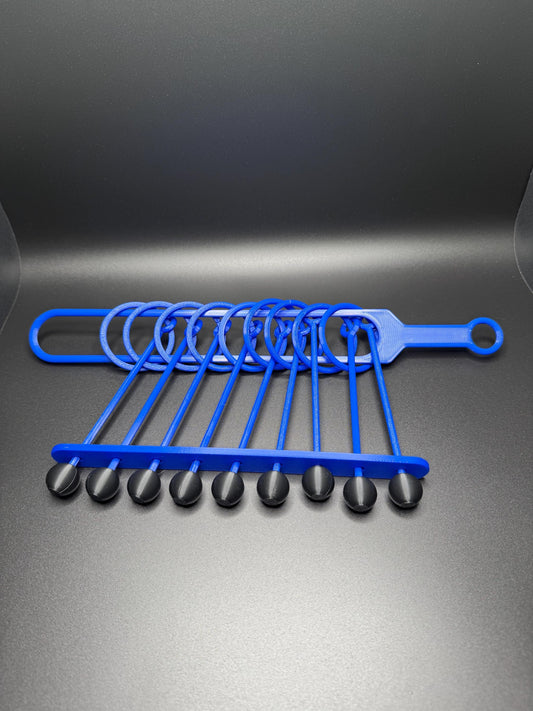 Chinese Rings Puzzle - Baguenaudier 3D Printed High Quality Brain Teaser - Perfect Gift for Students & Teachers