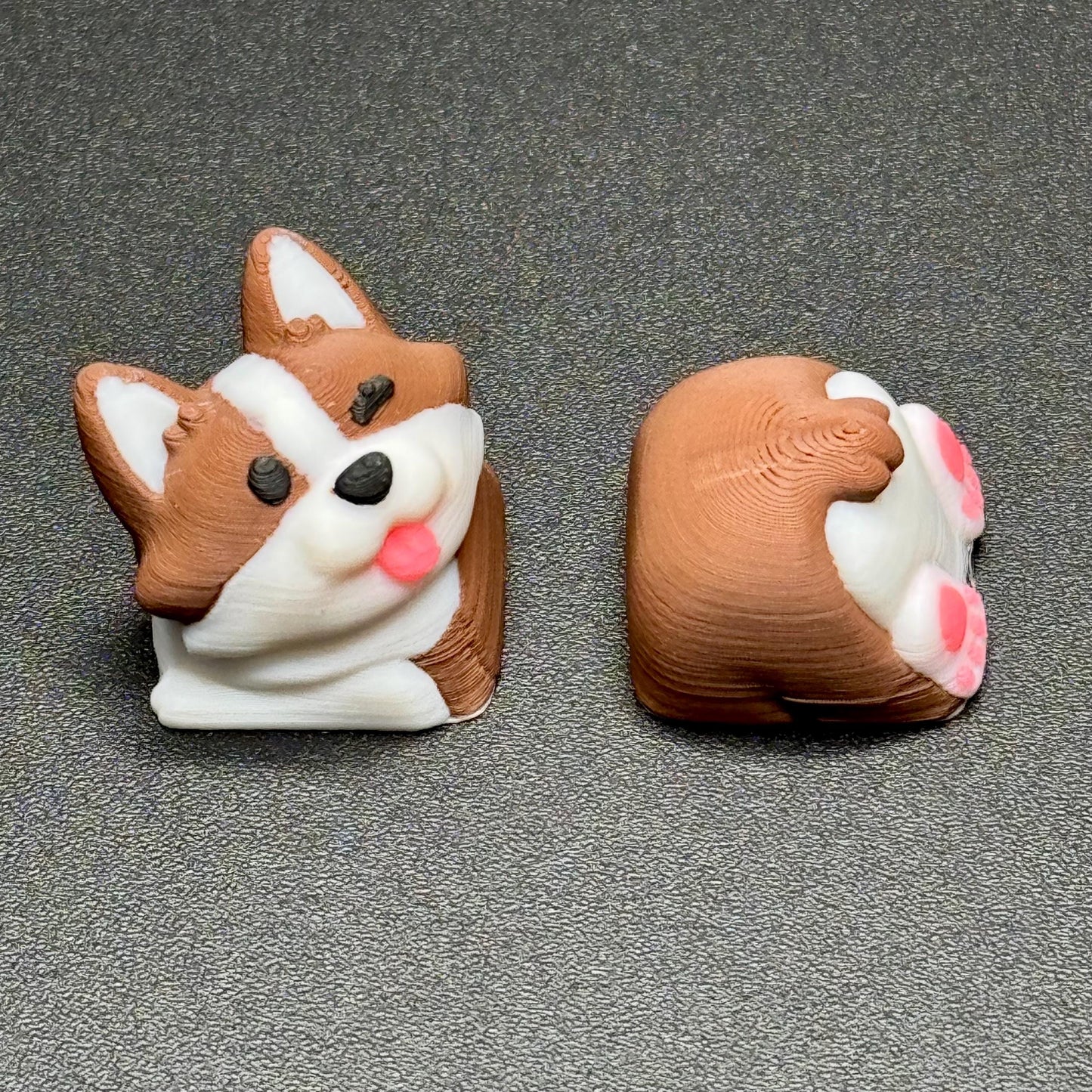 Corgi Keycaps for Mechanical Keyboard - Custom Handmade Artisan Cherry MX Cute Dog Keycaps - Gift for Him & Her