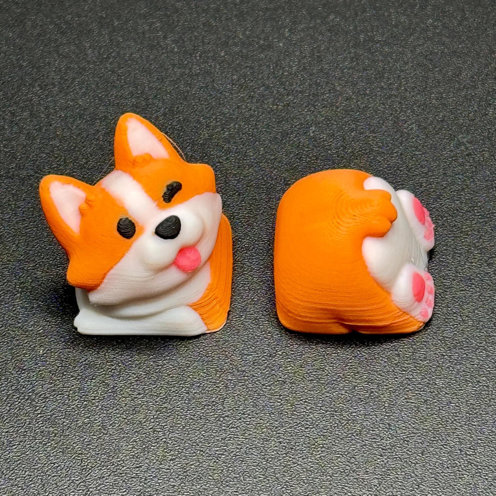 Corgi Keycaps for Mechanical Keyboard - Custom Handmade Artisan Cherry MX Cute Dog Keycaps - Gift for Him & Her