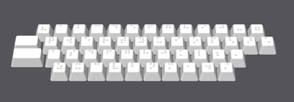 Braille Keyboard Key Cap Set Cherry MX - Artisan Handmade Accessibility Tool for the Visually Impaired - Great Gift - 2 Styles Available