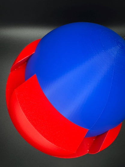 Impossible Dovetail Sphere Puzzle - 3D Printed Unique Brain Teaser, Gift for Puzzle Enthusiasts & Geometric Art Lovers