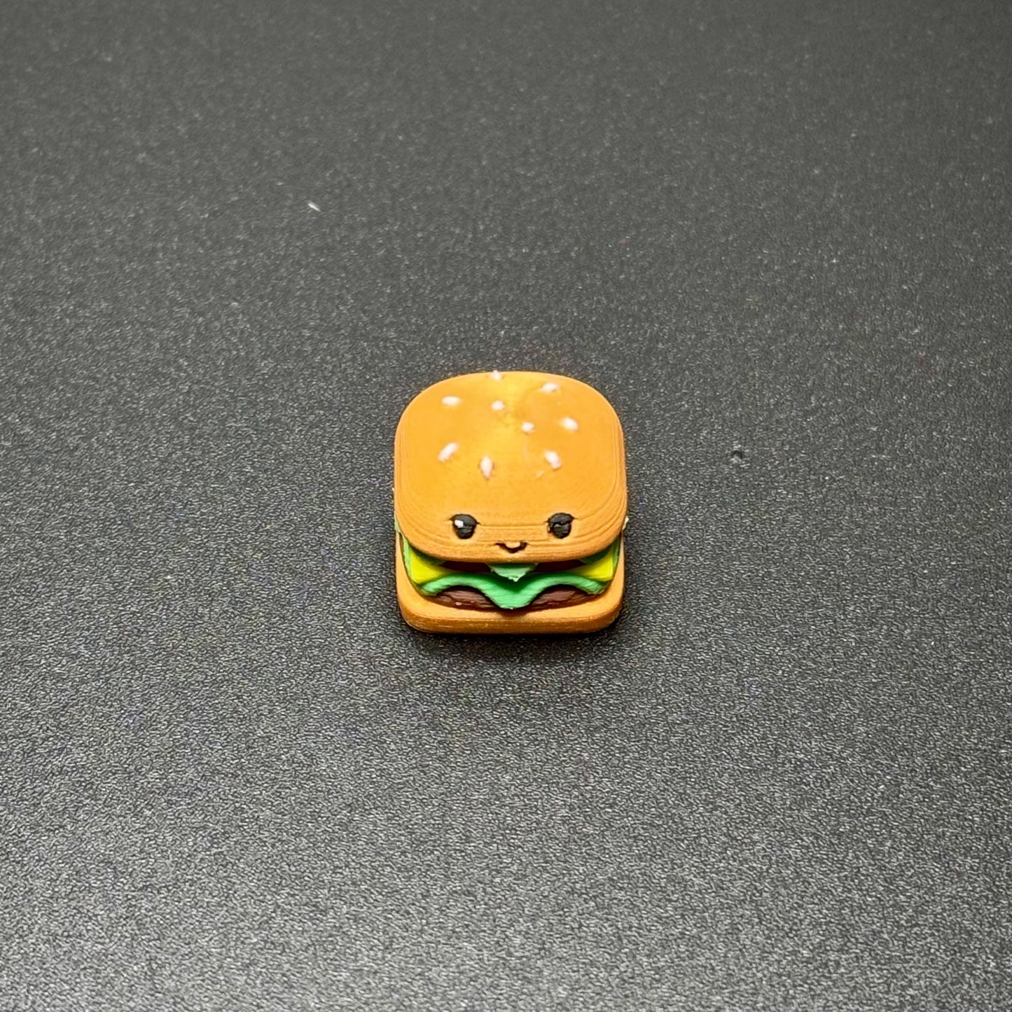 Handmade Cute Fast Food Keycaps, Burger, Fries, Popcorn, Hot Dog Keycaps for Cherry MX - Cute Custom Artisan Gift - Keycap Set for Him & Her