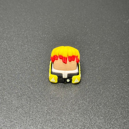 Handmade Inspired By Demon Slayer Keycaps: Tanjiro, Nezuko, Zenitsu & Inosuke for Cherry MX – Artisan Custom Key Caps - Gift for Anime Fans