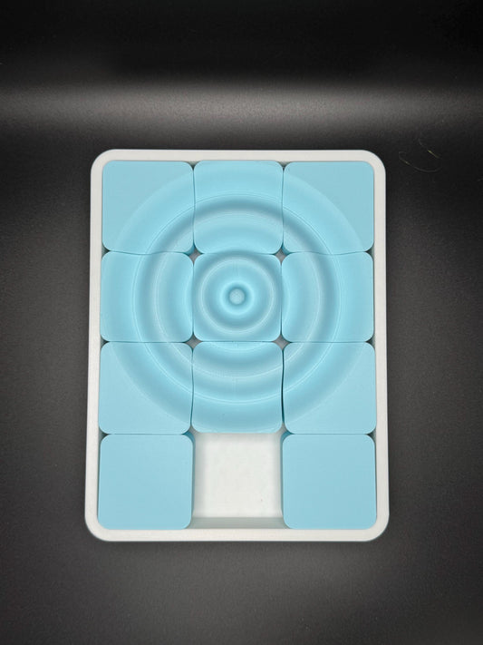 Ripple Sliding Puzzle - Endless Fun for All Ages, Perfect Gift for Puzzle Lovers, Move the Raindrop to the Center