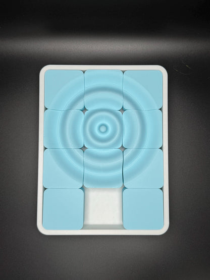 Ripple Sliding Puzzle - Endless Fun for All Ages, Perfect Gift for Puzzle Lovers, Move the Raindrop to the Center