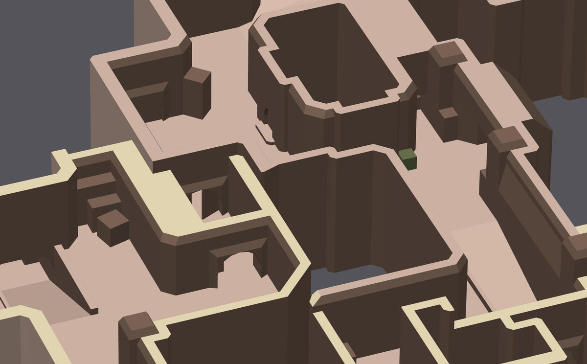 Counter Strike 2 & Counter Strike Global Offensive Dust 2 3D Map Layout - High Quality 3D Print, Perfect Gift for Gamers, 10 Inch Size!
