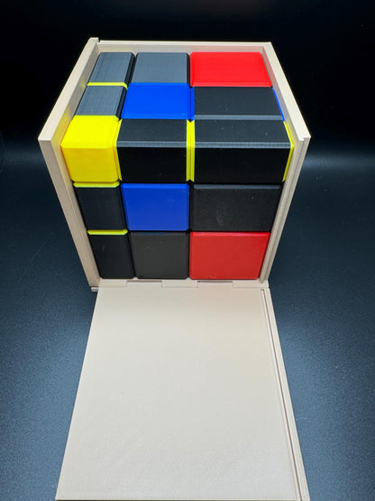 Trinomial Cube - 3D Algebra Visualisation Tool for Teachers & Classrooms | (a+b+c)3 Educational Model